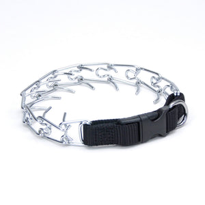 Coastal Pet Products Titan Easy-On Dog Prong Training Collar with Buckle Medium Silver 17.5" x 2.50" x 2"