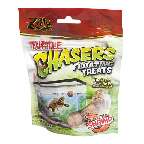 Zilla Turtle Chasers Floating Treats Shrimp 2 ounces 5.125" x 1.75" x 6.5"