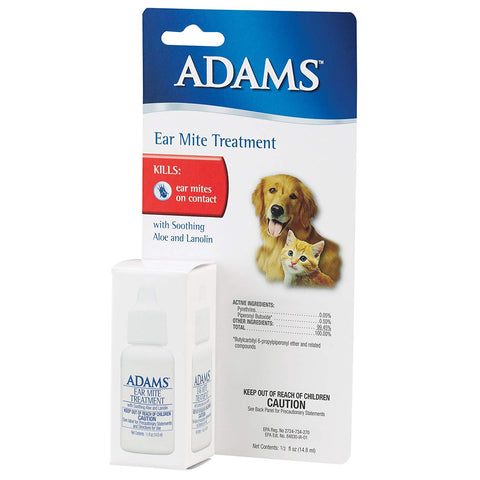 Adams Flea and Tick Ear Mite Treatment 5 ounces