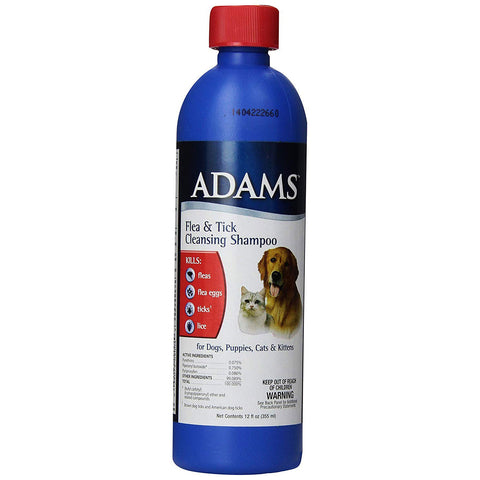 Adams Flea and Tick Cleansing Shampoo 12 ounces