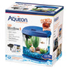 Aqueon MiniBow LED Aquarium Kit 1 Gallon Blue 8.5" x 6.25" x 9.25"