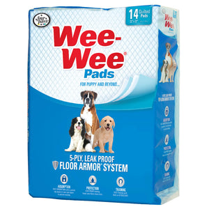 Four Paws Wee-Wee Pads 14 pack White 22" x 23" x 0.1"