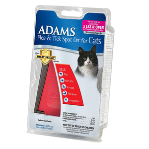 Adams Plus Flea and Tick Spot on Cats Over 5 lbs. 3 Month Supply