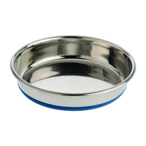 Our Pets Durapet Premium Rubber-Bonded Stainless Steel Dish 1.75 cup Silver 6.25" x 6.25" x 1.25"