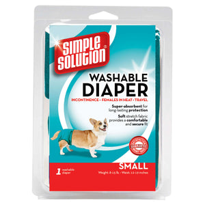 Simple Solution Washable Dog Diaper Small Teal