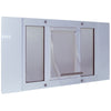 Ideal Pet Products Aluminum Sash Pet Door Medium White 1.63" x 33" x 16.63"