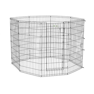 Midwest Life Stages Pet Exercise Pen with Door 8 Panels Black 24" x 48"