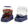 Bergan Petite Gourmet Combo Pack Pet Feeder and Waterer Blue 13" x 11.5" x 11.25" each