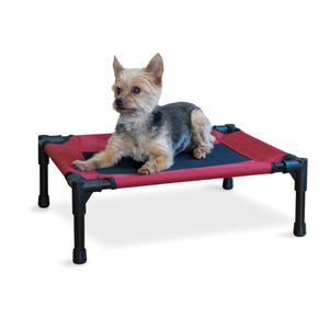 K&H Pet Products Original Pet Cot Elevated Pet Bed Small Red 17" x 22" x 7"