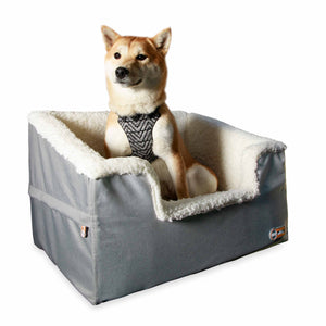 K&H Pet Products Bucket Booster Pet Seat Collapsible Rectangle Large Gray 21" x 16" x 14"