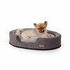 K&H Pet Products Thermo-Snuggly Sleeper Heated Pet Bed Medium Gray 26" x 20" x 5"