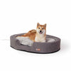 K&H Pet Products Thermo-Snuggly Sleeper Heated Pet Bed Large Gray 31" x 24" x 5"