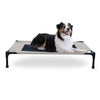 K&H Pet Products Original Pet Cot Elevated Pet Bed Large Taupe/Black 30" x 42" x 7"