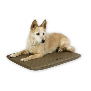 K&H Pet Products Lectro-Soft Heated Outdoor Bed Medium Tan 19" x 24" x 1.5"