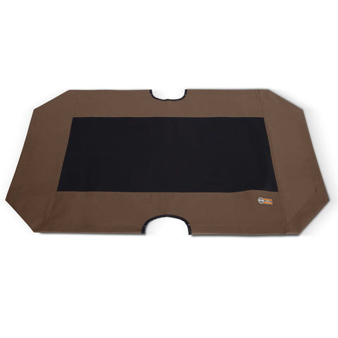 K&H Pet Products Cot Replacement Cover Extra Large Chocolate / Black 32" x 50" x 0.25"