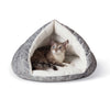 K&H Pet Products Self-Warming Kitty Hut Gray 19" x 18" x 18"