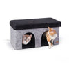 K&H Pet Products Thermo-Kitty Duplex Gray 12" x 24" x 12"