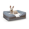 K&H Pet Products Pillow-Top Orthopedic Pet Lounger Small Gray 18" x 24" x 8"