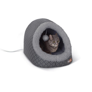 K&H Pet Products Thermo-Pet Cave Heated Gray 17" x 15" x 13"