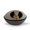 K&H Pet Products Mod Dream Pods Cat Bed Gray / Black 22" x 22" x 11.5
