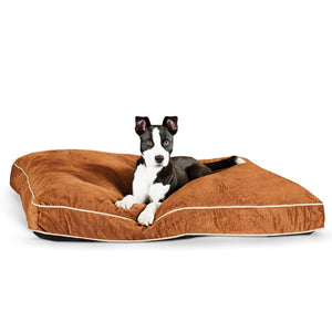 K&H Pet Products Tufted Pillow Top Pet Bed Large Chocolate 35" x 44" x 7.5"