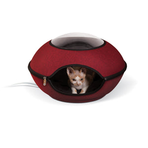 K&H Pet Products Thermo-Lookout Cat Pod Red 21" x 21" x 7.5"