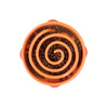 Outward Hound Fun Feeder Slo-Bowl Swirl Small Orange 8" x 8" x 2.25"