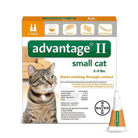 Advantage Flea Control for Cats 1-9 lbs 2 Month Supply