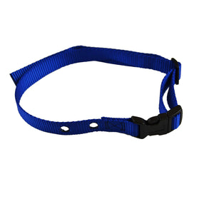Leather Brothers Adjustable Quick Release Nylon Replacement 3/4 Inch Collar Strap Blue 24" x 0.75" x 0.1"