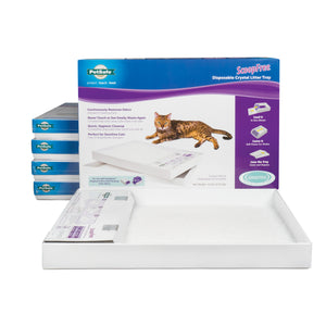 PetSafe ScoopFree Litter Tray Refill With 'Free' Crystals 6 pack White 22" x 14.5" x 2.5"