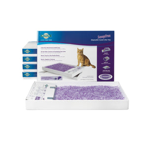 PetSafe ScoopFree Litter Tray Refill with Lavender Crystals 6 pack Purple 22" x 14.5" x 2.5"
