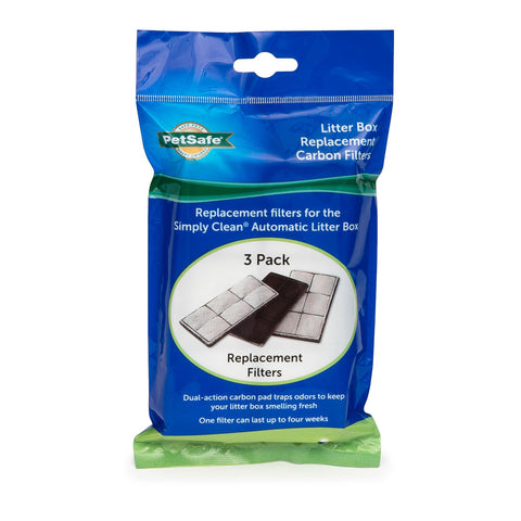 PetSafe Simply Clean Litter Box Replacement Carbon Filters 3 pack
