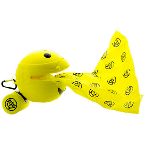 Potty Mouth Portable Hygienic Pooper Scooper Medium Yellow 3.5" x 3.5" x 3.5"