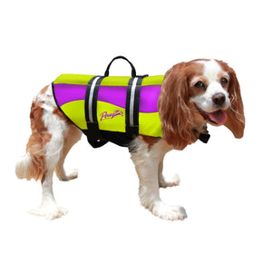 Pawz Pet Products Neoprene Dog Life Jacket Large Yellow / Purple