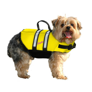 Pawz Pet Products Nylon Dog Life Jacket Medium Yellow