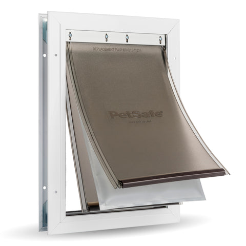 PetSafe Extreme Weather Aluminum Pet Door Medium White 10.875" x 15.625"
