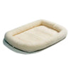 Midwest Quiet Time Fleece Dog Crate Bed White 18" x 12"