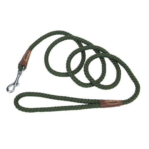 Remington Braided Rope Dog Snap Leash 6 Feet Green 72" x 1" x 1"