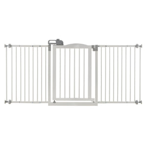 Richell One-Touch Wide Pressure Mounted Pet Gate II White 32.1" - 62.8" x 2" x 30.5"