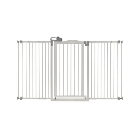 Richell Tall and Wide One-Touch Pressure Mounted Pet Gate White 32.1" - 62.8" x 2" x 38.4"