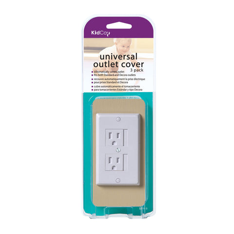 Kidco Universal Outlet Cover 3 pack White