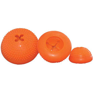Starmark Everlasting Bento Ball Medium Orange 3.5" x 3" x 3.5"
