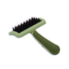 Safari Nylon Coated Tip Dog Brush for Shorthaired Breeds Green 6.75" x 4" x 1"